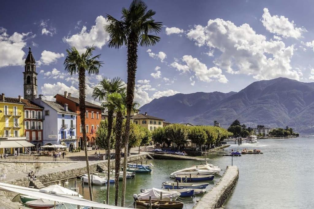 Ferienwohnung Ascona: Residenza Sabrina,App 2.5 Locali E Piscina Exterior foto
