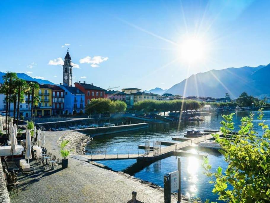 Ferienwohnung Ascona: Residenza Sabrina,App 2.5 Locali E Piscina Exterior foto